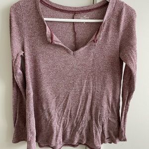 Hollister Pink Long Sleeve Shirt / Top